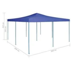 VidaXL Prieel Inklapbaar 5x5 M Blauw 7 VidaXL Prieel Inklapbaar 5x5 M Blauw -tuinmeubelen ff07d1b2662f4703929baeff966d79a4