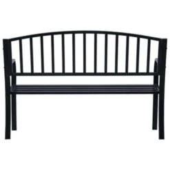VidaXL Banken 125 Cm Staal Zwart 7 VidaXL Banken 125 Cm Staal Zwart -tuinmeubelen ff220b383806412b984c1325e9a663e2